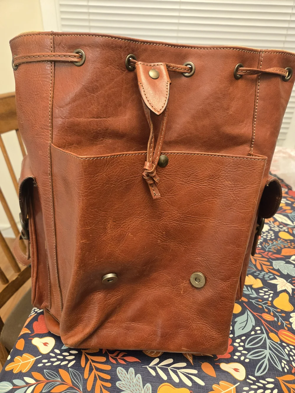 Firenze Italian Leather Backpack